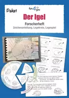 Vorschau - Arbeitsblätter - Der Igel - Forscherheft, Bastelanleitung, Infotexte - Deckblatt