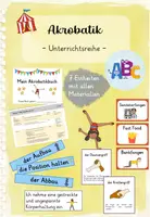 Vorschau - Unterrichtsreihen - Akrobatik gesamte Unterrichtsreihe (Kl. 3 & 4) - Deckblatt