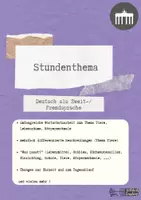 Vorschau - Arbeitsblätter - Materialpaket Deutsch als Zweitsprache (Hobbies, Tagesablauf, Tiere, Lebensräume, Spiele, uvm.) - Deckblatt