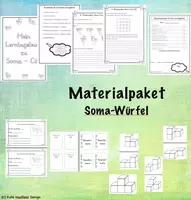 Vorschau - Stundenentwürfe - Materialpaket zum Lerntagebuch mit dem Soma-Würfel - Deckblatt