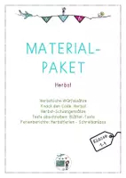 Vorschau - Arbeitsblätter - Materialpaket Herbst - Deckblatt