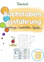 Vorschau - Arbeitsblätter - Buchstabeneinführung: Spiele, Leseblätter, Schreibblätter... - Deckblatt