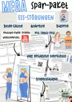 Vorschau - Stationenlernen - MEGA Materialpaket "Ess-Störungen" (Magersucht, Binge-Eating, Anorexie, Bulimie), WACHSENDES PAKET! - Deckblatt