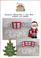 Vorschau - Arbeitsblätter - Weihnachten in aller Welt – Lapbook & Infokarten (Sachunterricht / Grundschule) - Deckblatt