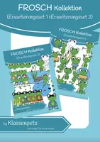 Vorschau - selbst erstellte Cliparts/Grafiken - Frosch Clipart Erweiterungsset 1 und 2 - Deckblatt