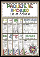 Vista previa - Hojas de trabajo - PAQUETE DE AHORRO - Lis et colorie - Portada