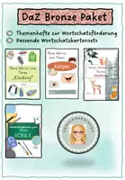 Vorschau - Arbeitsblätter - Bronze Paket-DaZ für die Grundschule #silvesterknaller23 - Deckblatt