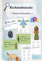 Vorschau - Unterrichtsreihen - Rechendreiecke gesamte Unterrichtsreihe (Kl. 1) - Deckblatt