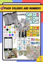 Vista previa - Unidades / Secuencias / Situaciones de Aprendizaje - Pack: colours and numbers - Portada
