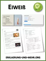 Vorschau - Arbeitsblätter - Eiweiß (Materialpaket) - Deckblatt