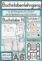 Vorschau - Arbeitsblätter - Buchstabenlehrgang A-Z Anfangsunterricht / Alphabetisierung DaZ / Deutsch - Deckblatt
