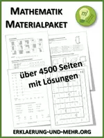 Vorschau - Unterrichtsreihen - Großes Mathe-Paket - Deckblatt