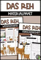 Vorschau - Arbeitsblätter - Rehe - Das Paket - Deckblatt