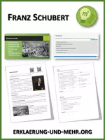 Vorschau - Arbeitsblätter - Franz Schubert (Materialpaket) - Deckblatt