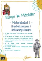 Vorschau - Stundenentwürfe - UR6 Europa im Mittelalter: Materialpaket 1: Überblickswissen/Einführungsstunden - inkl. Lösungen - Deckblatt