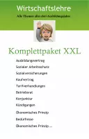 Vorschau - Arbeitsblätter - Sparpaket XXXL - Wirtschaftslehre - Deckblatt