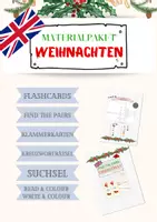 Vorschau - Arbeitsblätter - Materialpaket Weihnachten Christmas Englisch - Deckblatt