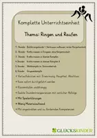 Vorschau - Stundenentwürfe - Komplette Unterrichtseinheit - Ringen und Raufen - Klassenstufenunabhängig - Deckblatt