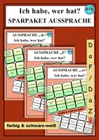 Vorschau - Spiele - SPARPAKET Aussprache / Phonetik - Ich habe, wer hat? - Deckblatt