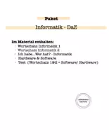 Vorschau - Arbeitsblätter - Informatik - DaZ - Einstieg - Deckblatt
