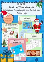 Vorschau - Unterrichtsreihen - BUNDLE: Durch den Winter - Klasse 1/2 - Deckblatt