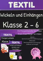 Vorschau - Unterrichtsreihen - Textil: Materialpaket Wickeln und Einhängen (Traumfänger und Pompon) - Deckblatt