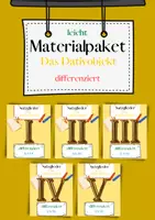 Vorschau - Arbeitsblätter - Materialpaket Das Dativobjekt Übungen | differenziert - leicht (wachsendes Paket) - Deckblatt