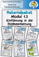 Vorschau - Stundenentwürfe - Materialpaket Modul 1.5 Einführung in die Bildbearbeitung Informationstechnologie Lehrplan Plus - Deckblatt