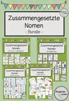 Vorschau - Arbeitsblätter - Zusammengesetzte Nomen - Bundle - Deckblatt