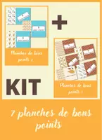 Aperçu - Cartes / Images - Kit planches bons points 1 + 2 - Maternelle et primaire - Page de couverture