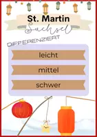 Vorschau - Arbeitsblätter - Materialpaket Suchsel "St. Martin" differenziert - Deckblatt
