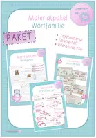 Vorschau - Arbeitsblätter - Materialpaket Wortfamilien - Deckblatt