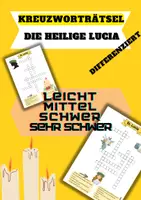 Vorschau - Spiele - Materialpaket Kreuzworträtsel St. Lucia - differenziert - Deckblatt