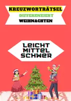 Vorschau - Spiele - Materialpaket Kreuzworträtsel Weihnachten 2 (differenziert) - Deckblatt