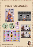 Vista previa - Hojas de trabajo - Halloween Pack - Portada