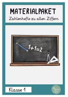 Vorschau - Arbeitsblätter - Materialpaket Zahlenhefte Ziffernschreibkurs - Deckblatt