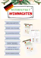 Vorschau - Arbeitsblätter - Materialpaket Weihnachten Deutsch - Deckblatt