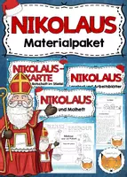 Vorschau - Arbeitsblätter - Nikolaus Materialpaket - Deckblatt
