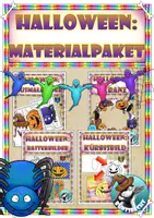Vorschau - Unterrichtsreihen - Herbst-Halloween Materialpaket - Deckblatt