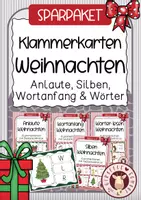 Vorschau - Unterrichtsreihen - Sparpaket Klammerkarten Weihnachten - Deckblatt