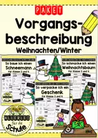 Vorschau - Unterrichtsreihen - Materialpaket - Vorgangsbeschreibungen Weihnachten/Winter - Deckblatt