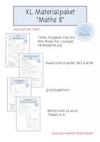 Vorschau - Arbeitsblätter - XL Materialpaket "Mathe 8" (wachsend) - Deckblatt