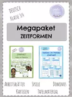 Vorschau - Unterrichtsreihen - ZEITFORMEN I Megapaket I Klasse 3/4 - Deckblatt