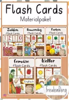 Vorschau - Fördermaterial/Inklusion - Flashcards - Materialpaket (Englisch) - Deckblatt