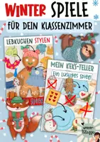 Vorschau - Stationenlernen - Lustige Spiele für die Weihnachtszeit / für den Winter / WACHSENDES PAKET - Deckblatt