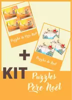 Aperçu - Apprentissages en autonomie - Puzzles de Noël - 2 images à reconstituer - Page de couverture