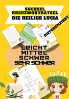 Vorschau - Spiele - Materialpaket Suchsel - Kreuzworträtsel St. Lucia - differenziert - Deckblatt