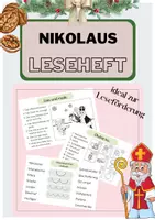 Vorschau - Arbeitsblätter - Leseheft Leseverstehen "Nikolaus" Materialpaket - Deckblatt