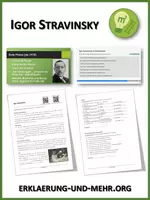 Vorschau - Arbeitsblätter - Igor Stravinsky (Materialpaket) - Deckblatt