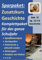 Vorschau - Stundenentwürfe - Zusatzkurs Geschichte in der Oberstufe (Sparpaket): Material für das gesamte Schuljahr - Deckblatt